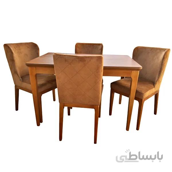 میز ناهارخوری 4 نفره به همراه صندلی لمکده مدل مازراتی