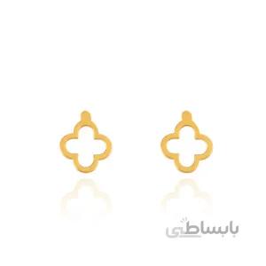 گوشواره میخی طلا طرح ونکلیف کد LE681