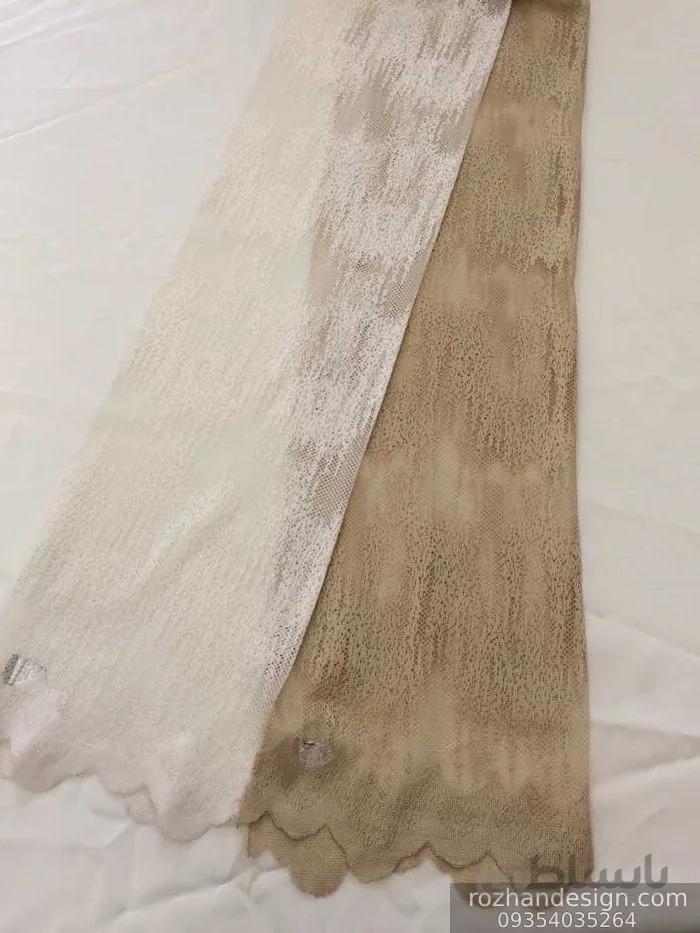پرده تور راشل طرح ابروبادی