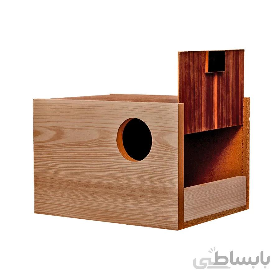 لانه چوبی دو درب