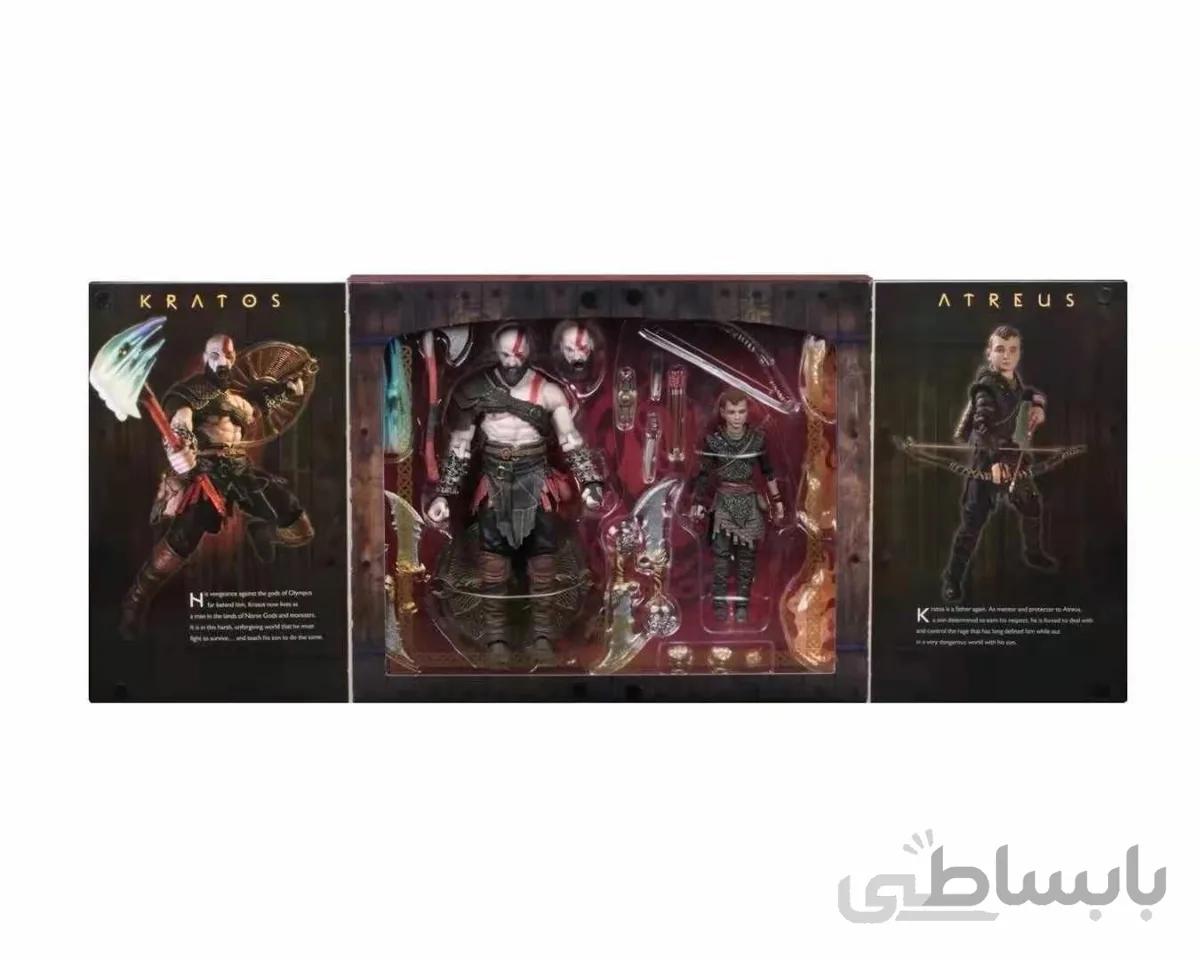 اکشن فیگور کریتوس و آترئوس گاد آو وار ۴ NECA God of War