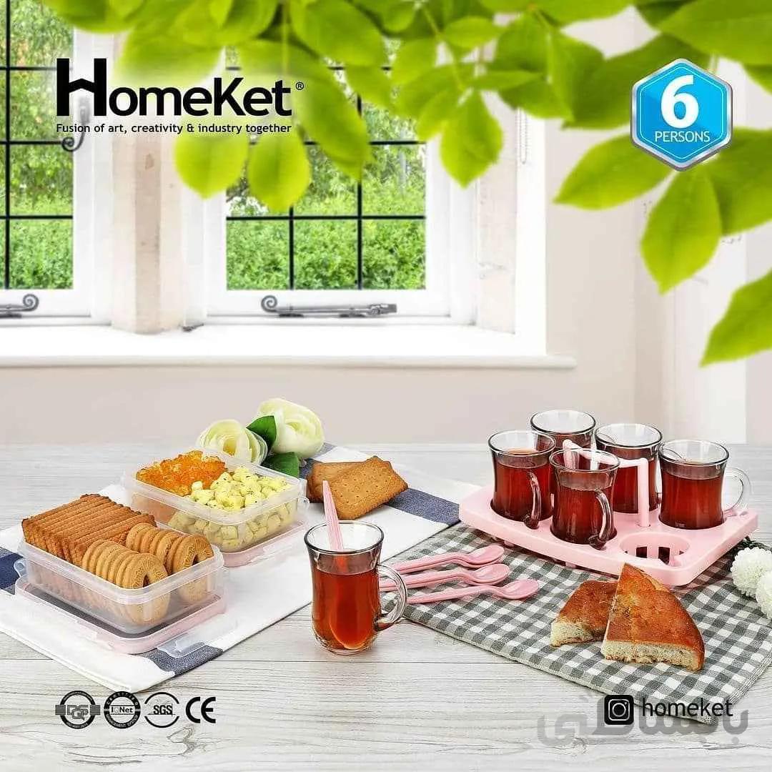 سرویس چای خوری دلنار 6 نفره هوم کت