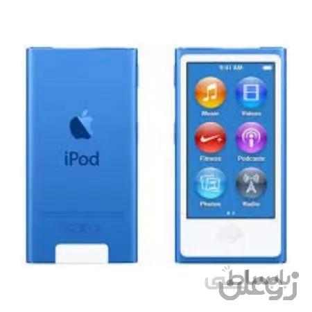 پخش کننده موسیقی iPod Nano نسل 7th آبی 16gb بسته بندی شده در جعبه ساده سفید