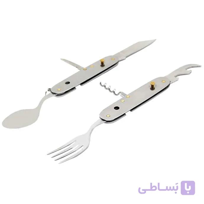 قاشق و چنگال سفری کد 5713 مجموعه 2 عددی