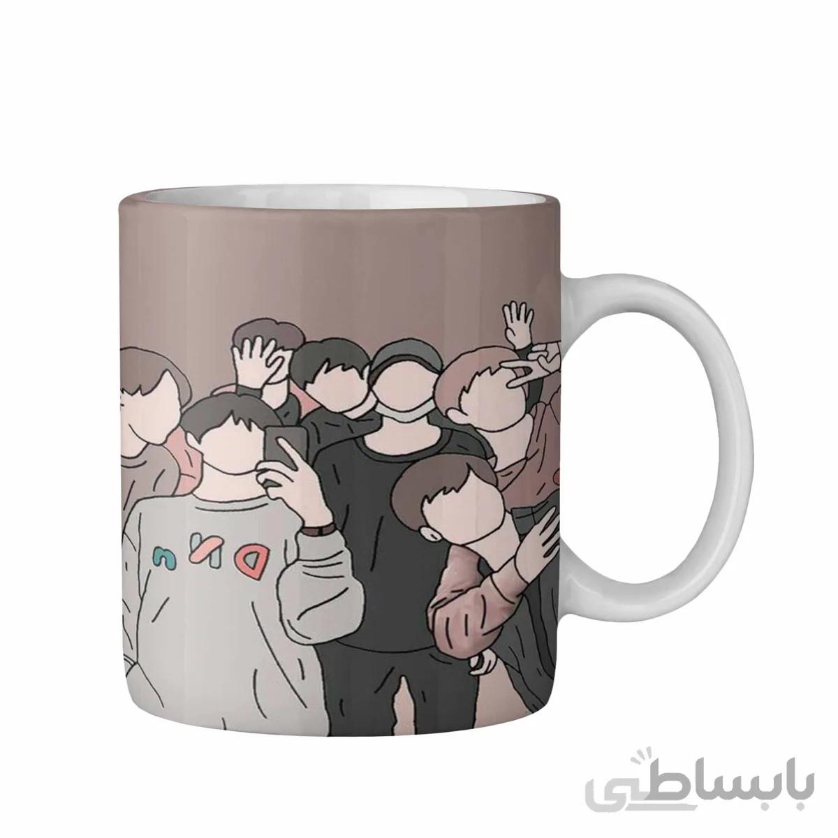 ماگ طرح بی تی اس BTS کد 284767