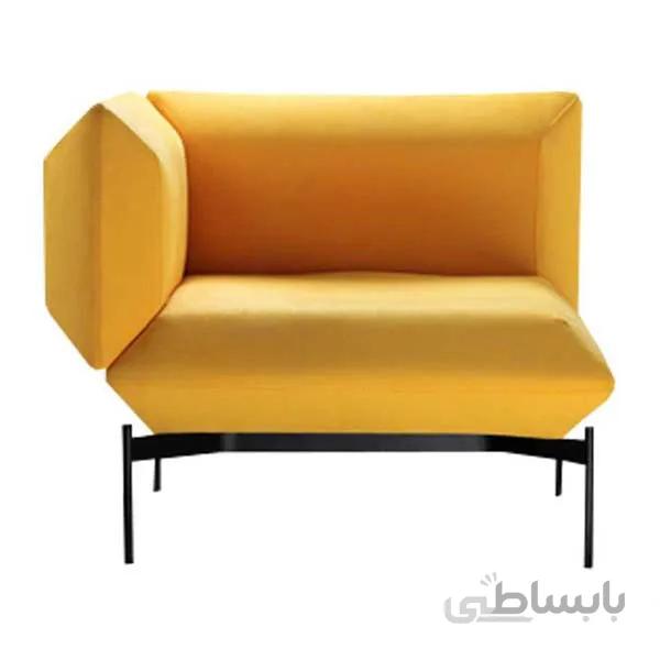 مبل تک نفره دسته ال چپ مدل puzzle هلگرقیمت بدون احتساب روکش