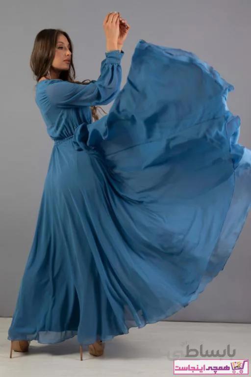 خرید نقدی لباس مجلسی زنانه ترک برند Carmen رنگ لاجوردی کد ty94010055