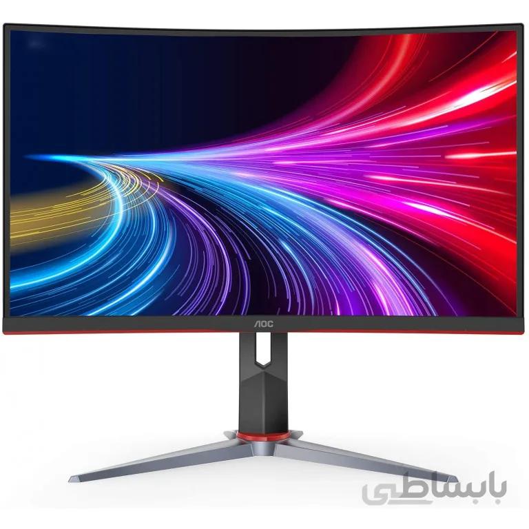 AOC C27G2Z 27 Curved Frameless Ultra-Fast Gaming Monitor ا AOC C27G2Z 27" Curved Frameless Ultra-Fast Gaming Monitor, FHD 1080p, 0.5ms 240Hz, FreeSync, HDMI/DP/VGA, Height Adjustable, 3-Year Zero Dead Pixel Guarantee, Black, 27" FHD Curved