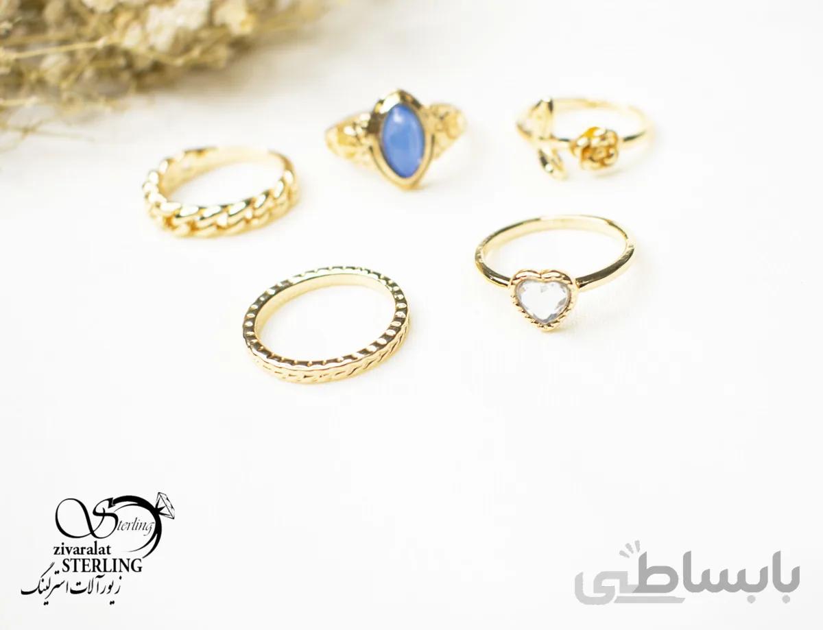 پک انگشتر زنانه کد 5581