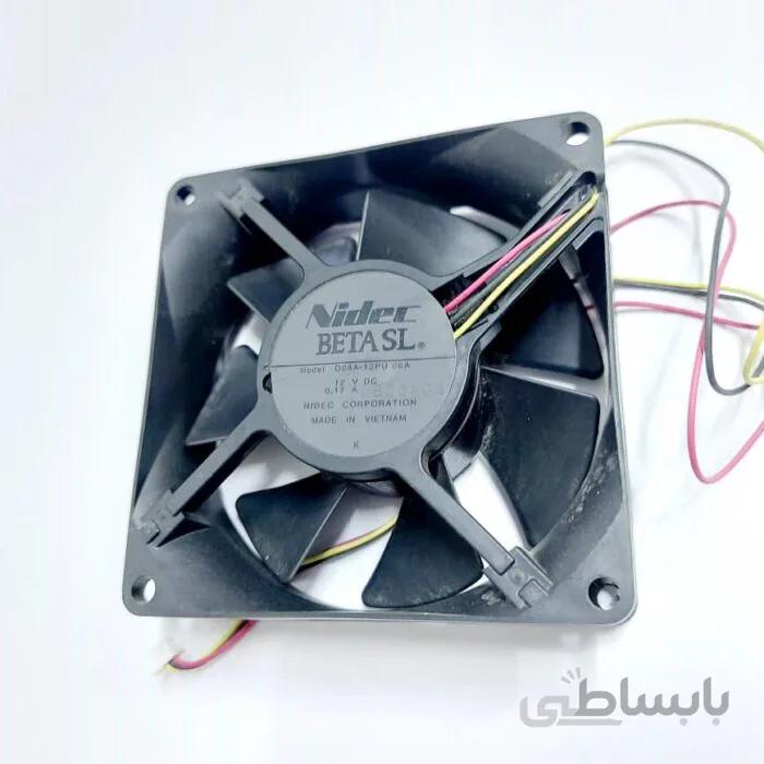 فن مربعی 80*80*25 میلیمتر 12 ولت 0.17 آمپر توشیبا TDP-TW350 ویدئو پروژکتور