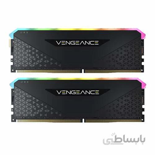رم کامپیوتر Corsair VENGEANCE RGB RS 16GB 8GBx2 3600MHz CL18