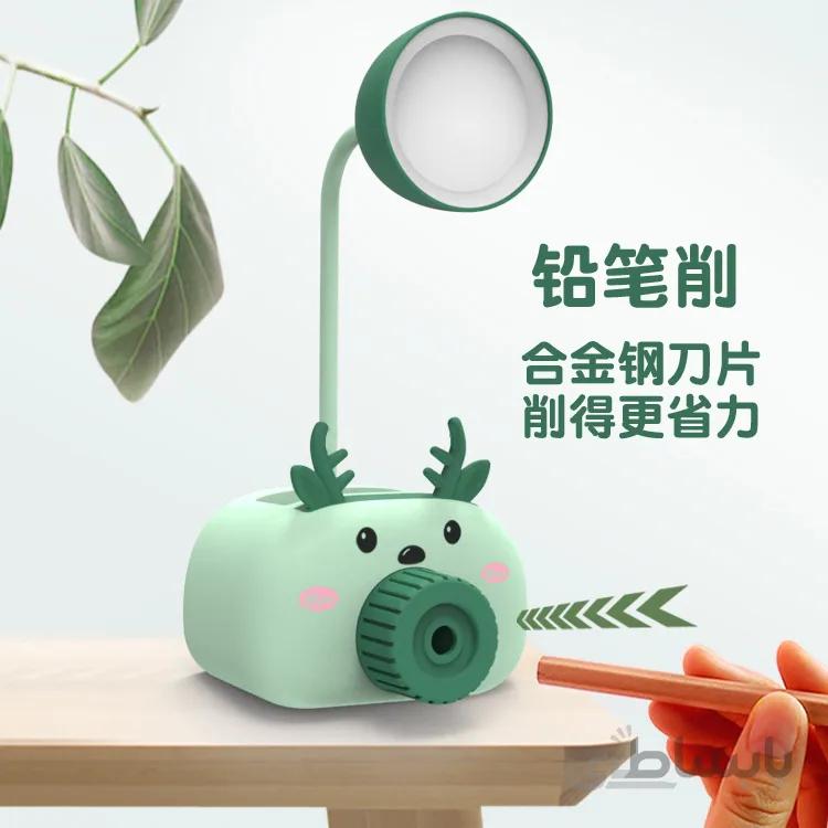 چراغ مطالعه رومیزی فانتزی بهمراه مدادتراش مدل LED cute study light | portable lamp code 76-38 [www.ahwazonline.com]