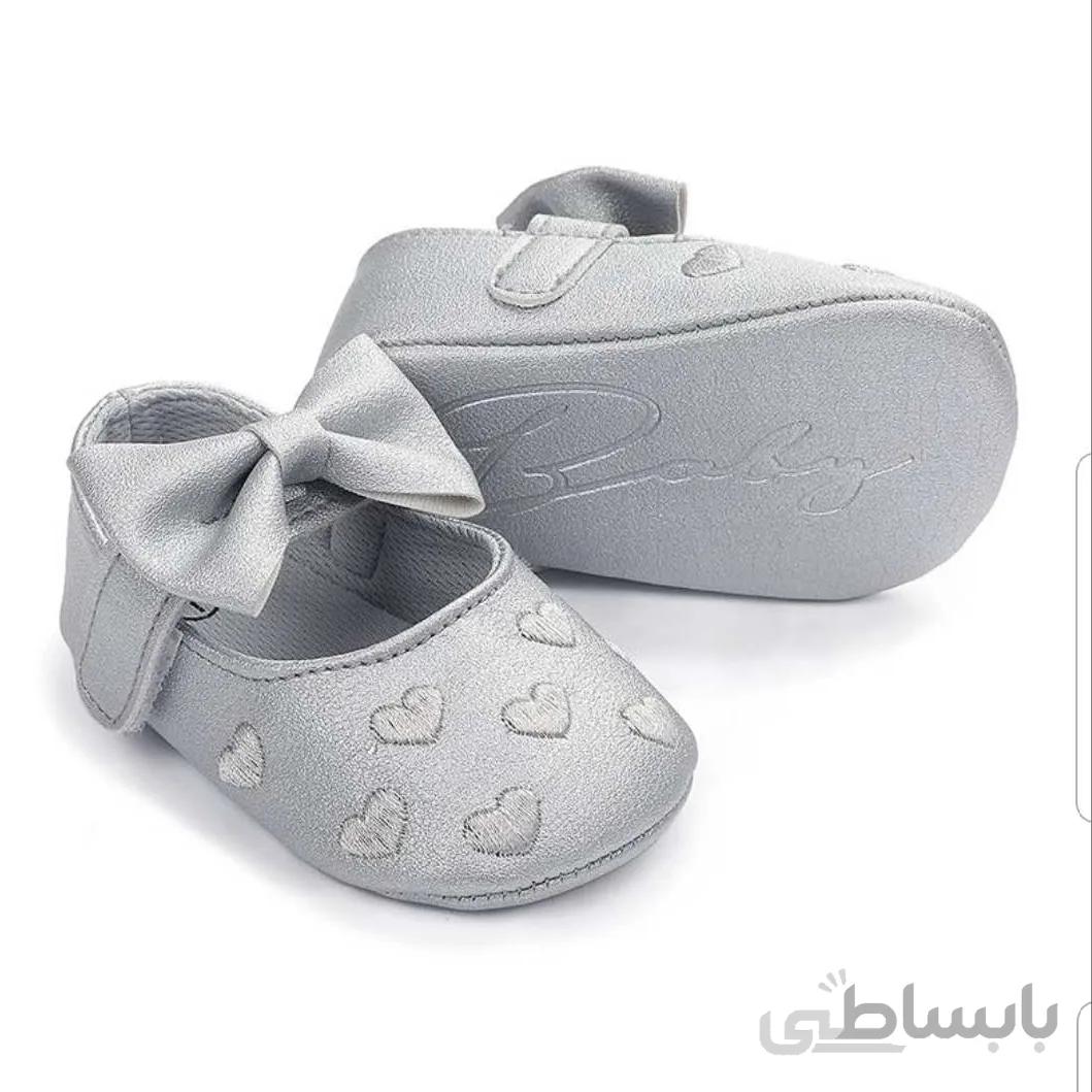 پاپوش قلب قلبی نقره ای