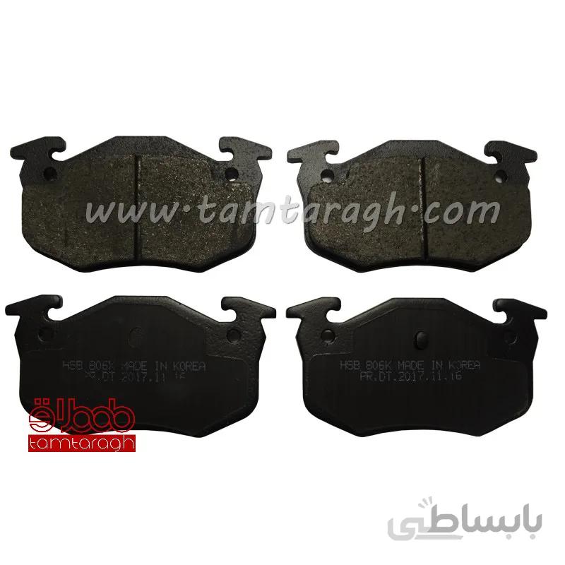 لنت ترمز عقب دیسکی پژو 206 تیپ 5 قدیم و 207 قدیم گلد GOLD اصل کره