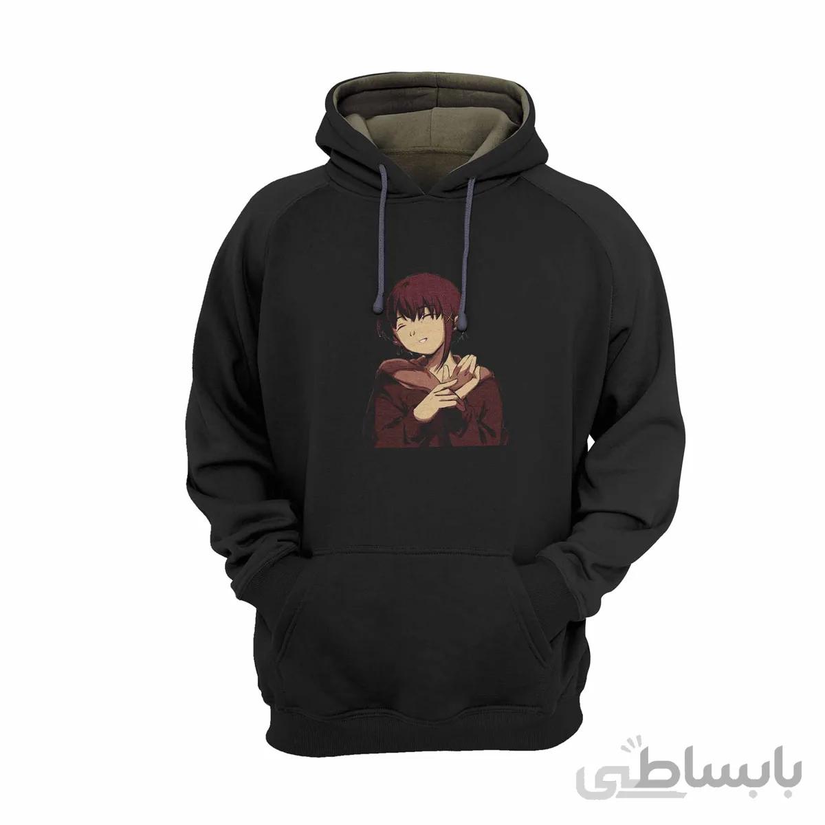 هودی مشکی طرح انیمه تجربیات سریالی لین Serial Experiments Lain کد KCT10462 کد 285004