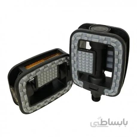 رکاب دوچرخه مدل چهارگوش توپر A - بسته 2 عددی