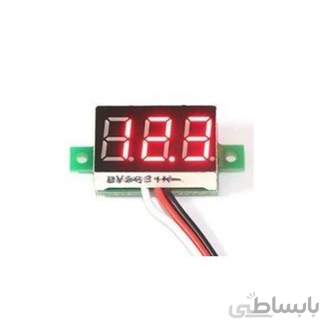 ماژول ولتمتر 3 دیجیت DC 0 100V سایز 0.36 اینچ