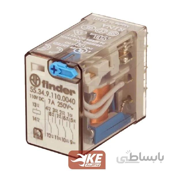 رله 110vDC چهار کنتاکت 7 آمپر فیندر 553491100094