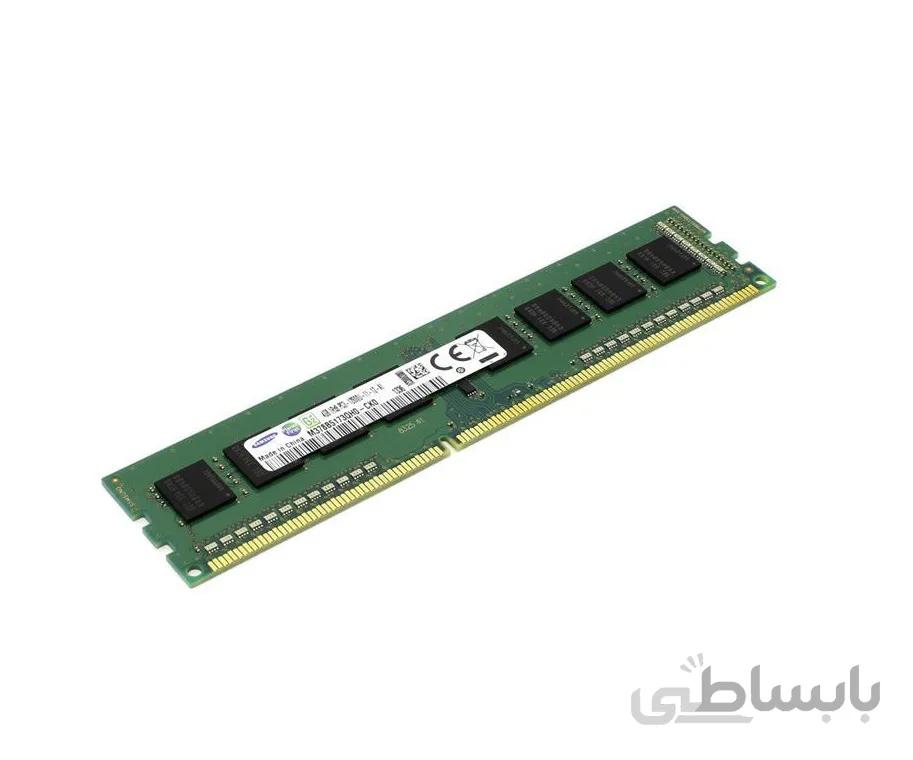 رم کامپیوتر سامسونگ مدل DDR3 1600MHz 240Pin DIMM 12800 ظرفیت 4 گیگابایت ا Samsung 12800 1600MHz Desktop DDR3 RAM 4GB