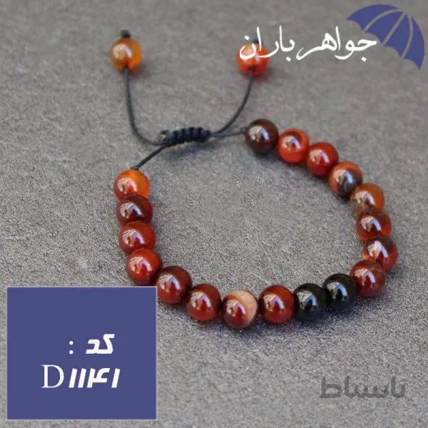 دستبند عقیق سلیمانی و عقیق اونیکس اسپرت کد D_1141