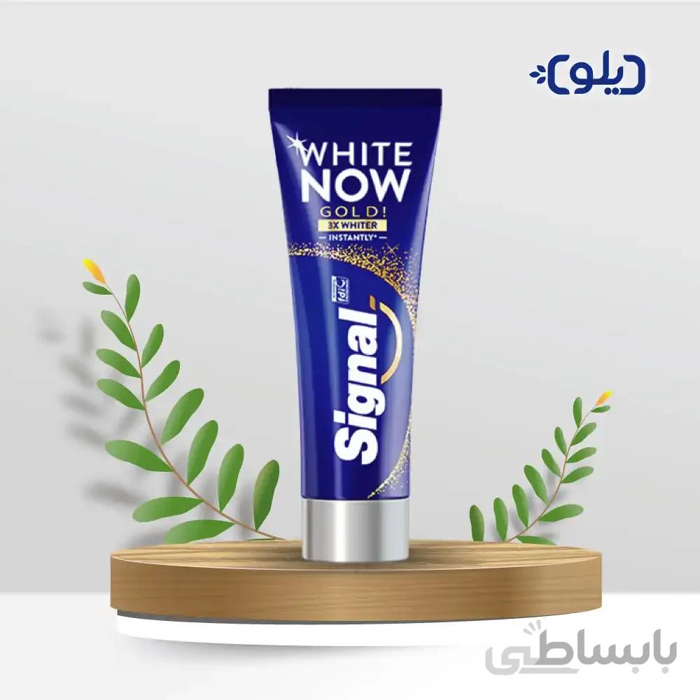 خمیر دندان سیگنال مدل White Now Gold