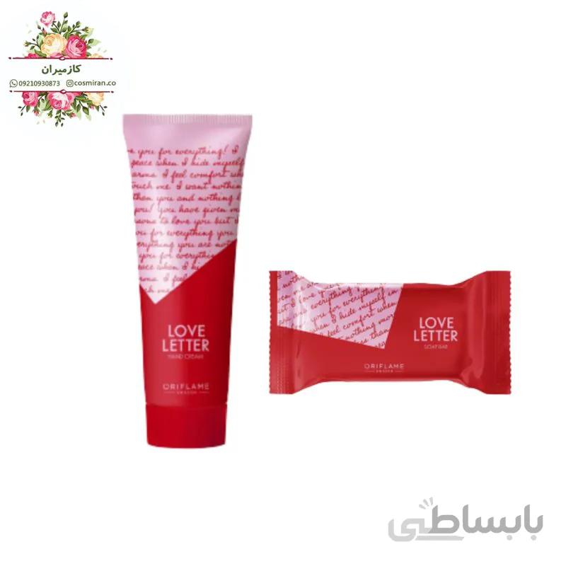 ست کرم دست و صابون نامه عاشقانه اوریفلیم 35900 . 35899