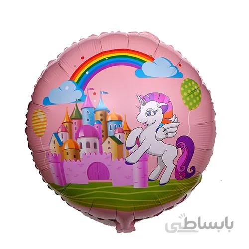 بادکنک فویلی گرد پونی