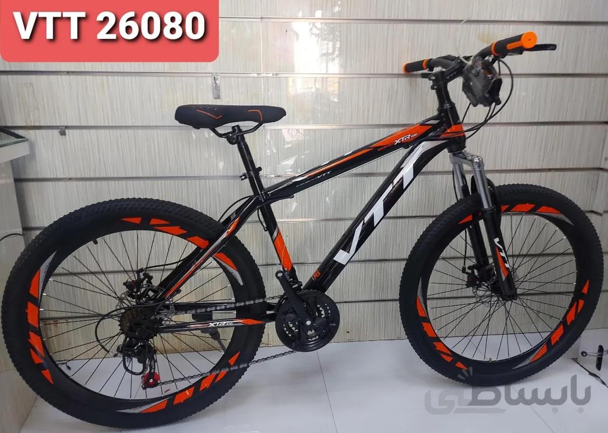 دوچرخه مدل وی تی تی VTT سایز 26 بدنه استیل