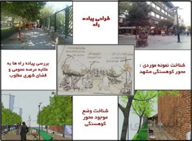 بررسی و شناخت محور پیاده کوهسنگی مشهد