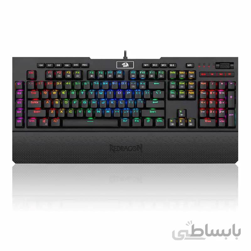 کیبورد گیمینگ ردراگون مشکی Keyboard Gaming Redragon K586 BRAHMA Black