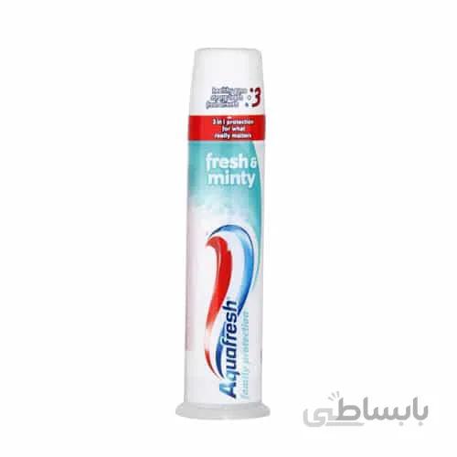 خمیر دندان aquafresh پمپی