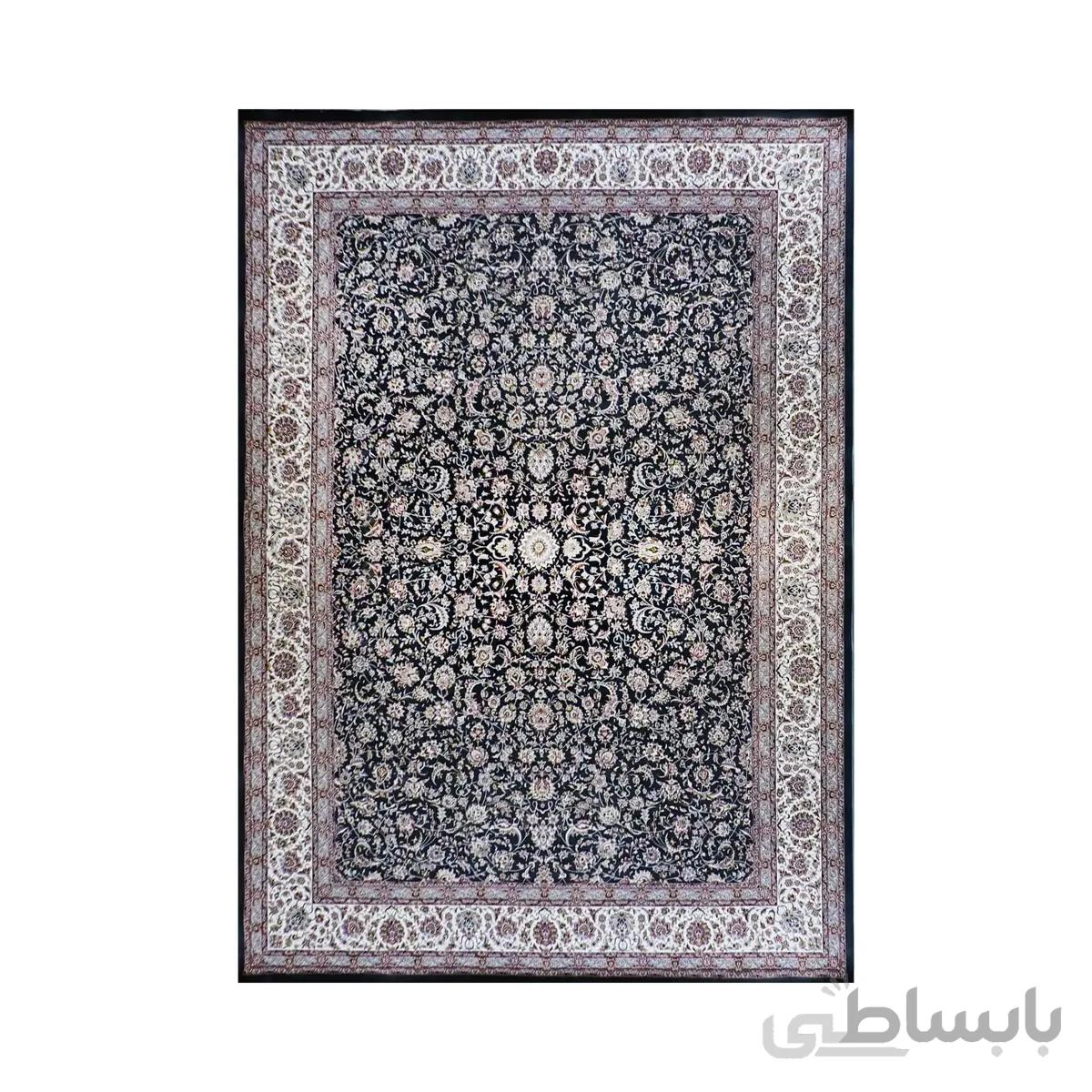 فرش 1200 شانه گل برجسته طرح کاشان — تصویر 1
