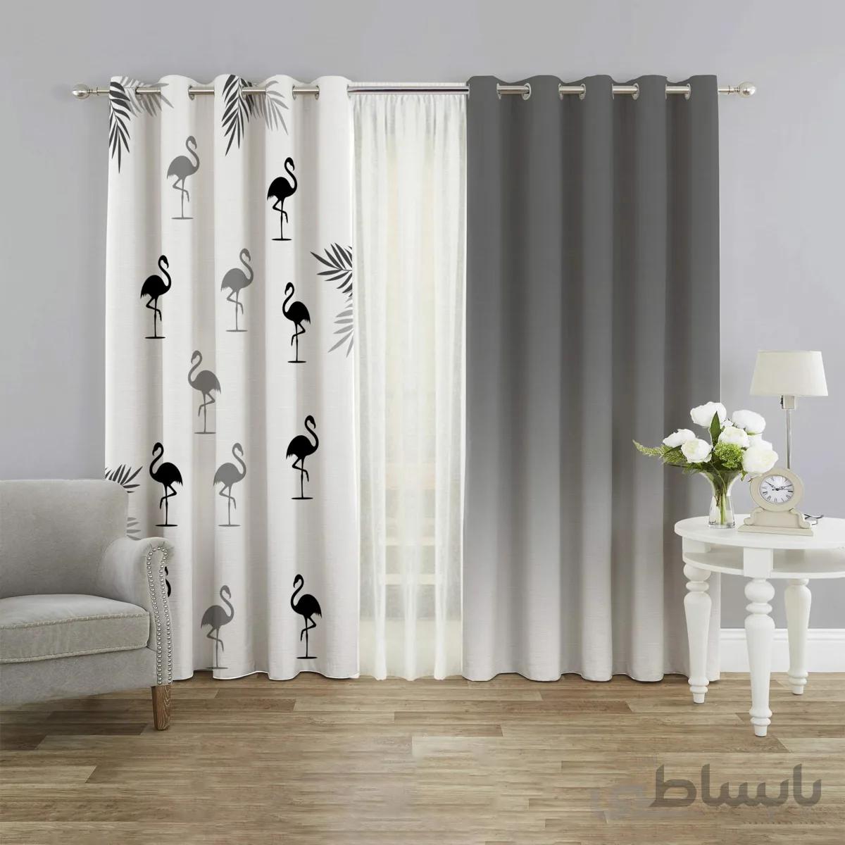 پرده ساده و شیک اسپرت pk-2075