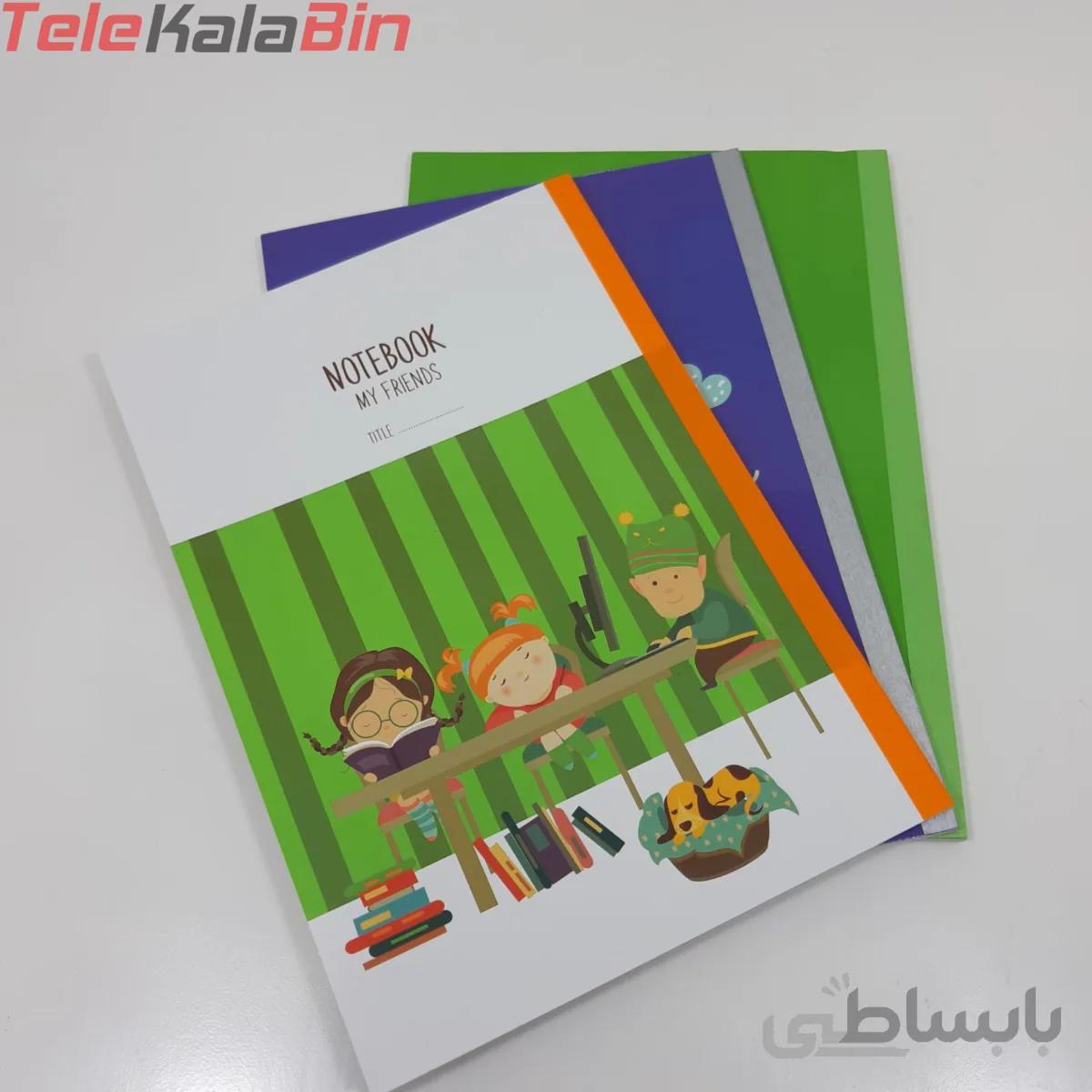 دفتر 40 برگ گلاسه پاپکو
