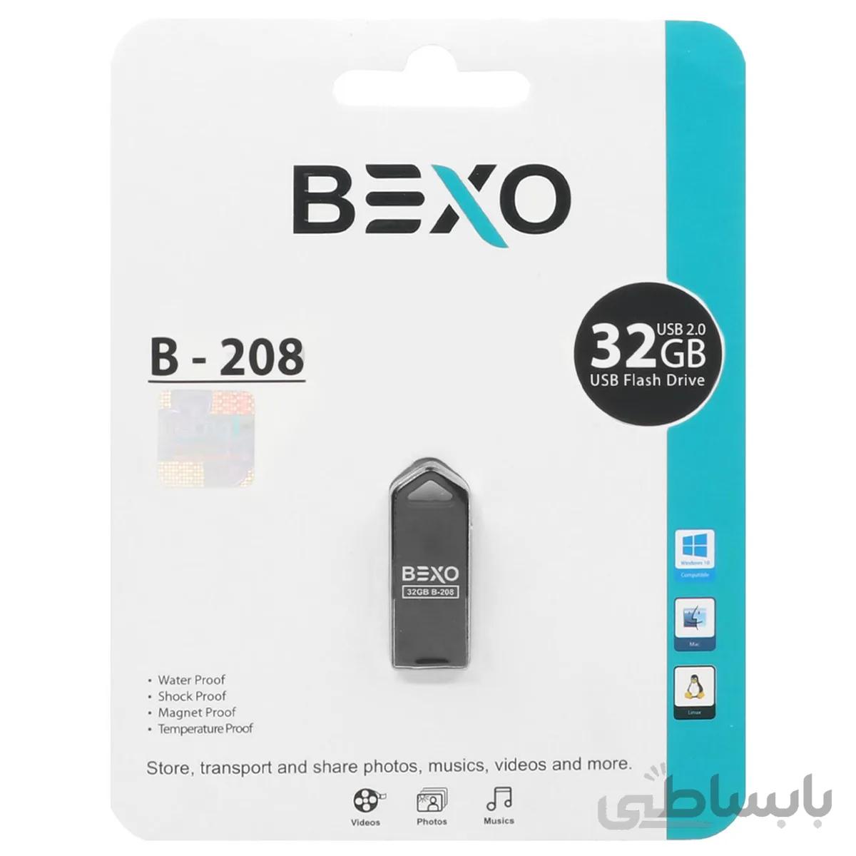 فلش BEXO B-۲۰۸ USB۲.۰ Flash Memory-۳۲GB (گارانتی داده پردازی آواتک)