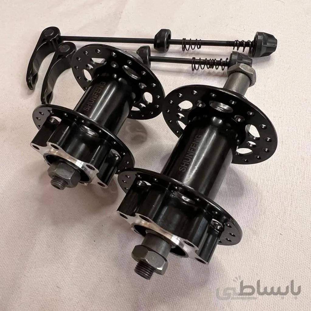 توپی جلو و عقب دوچرخه ساچمه ای ۳۶ سوراخ شانگ فنگ SHANFANG مدل دیسک ۶پیچ