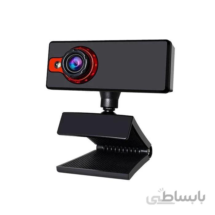 وب کم 1080 پیکسلی قرمز همراه با گیره CM