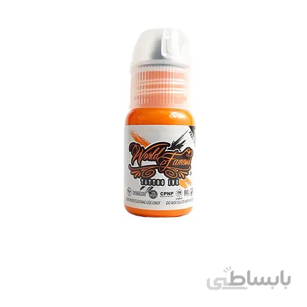 رنگ تاتو نارنجی ورد فیمس مدل Everest Orange ا World Famous Everest Orange