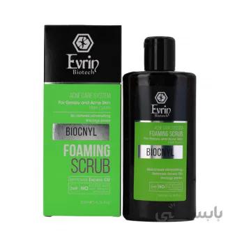 ژل شوینده لایه بردار اورین بیوتک ا ( Evrin Biotech Foamin Scrub For Greasy and Acne Skin )