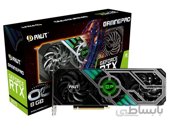 کارت گرافیک پلیت مدل GeForce RTX 3070 GamingPro/حافظه ۸ گیگابایت