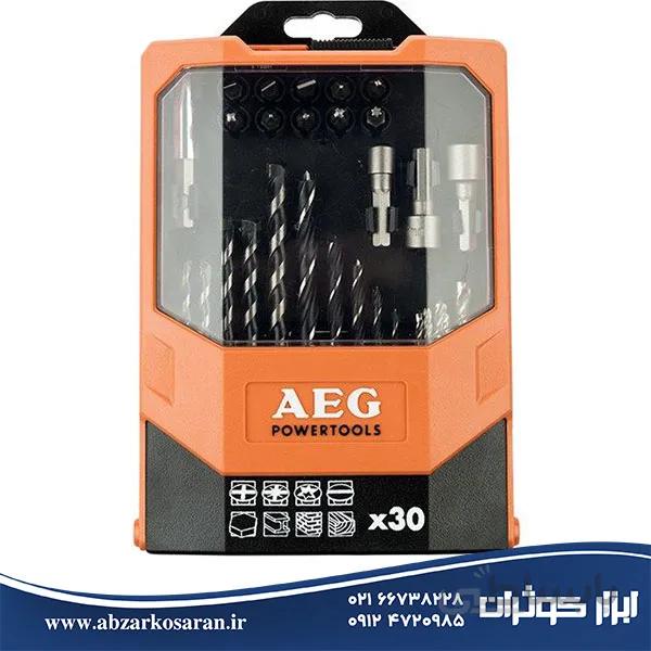 مجموعه 30 عددی سری پیچگوشتی و مته AEG