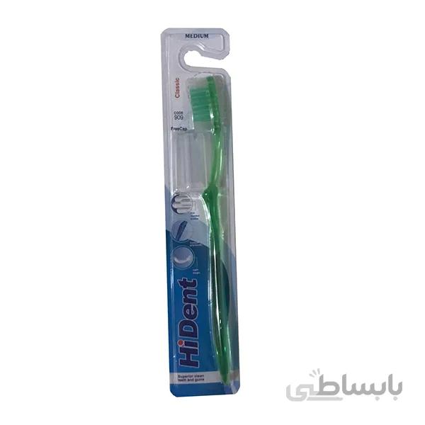 مسواک هایدنتHiDent مدل ۹۰۹ با برس MEDIUM