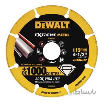صفحه برش آهن دیوالت مدل DW8545 ا DeWALT DW8545 Diamond Metal Cutoff wheel 115 x 1.3mm