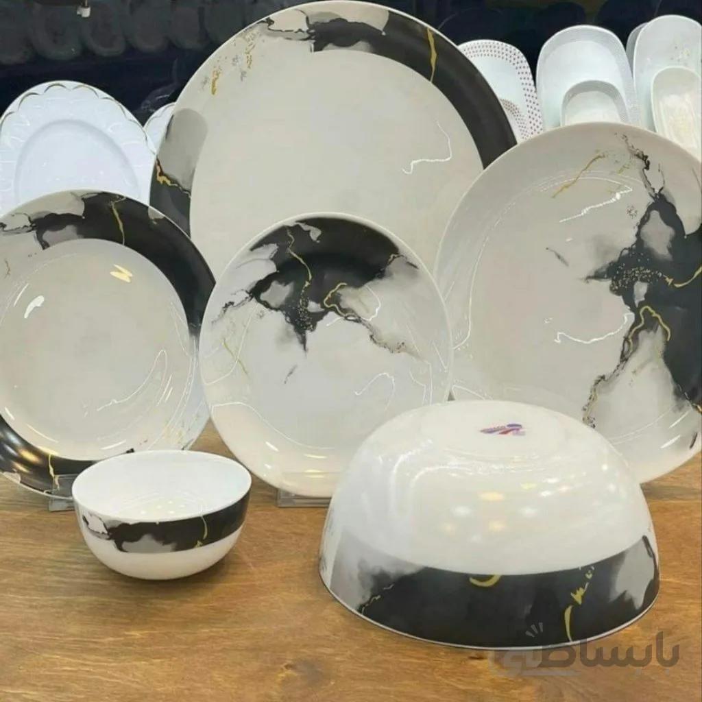 سرویس آرکوپال 26 پارچه موناکو ابری مشکی