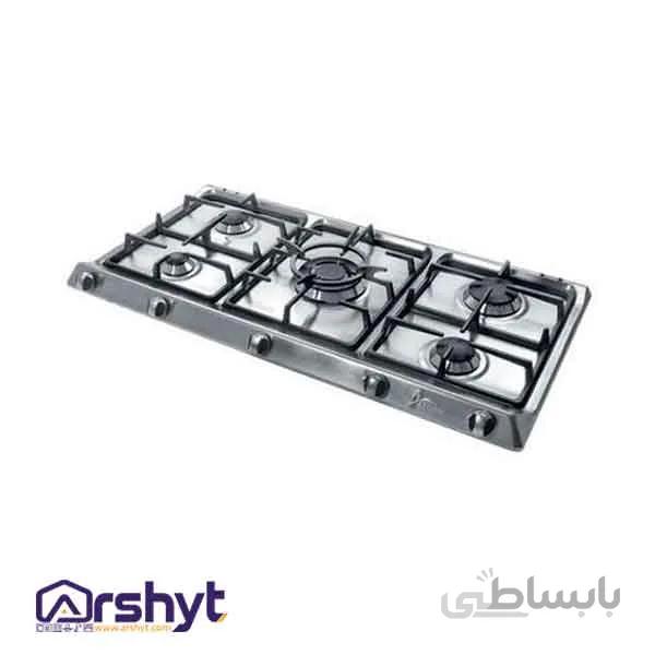 اجاق گاز صفحه ای اخوان 5 شعله سری ونوس مدل V1 ا AKHAVAN VENUS V1 GAS STOVE