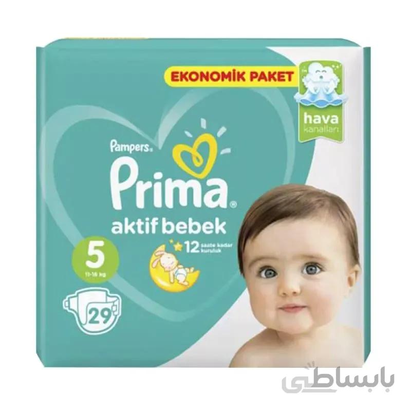پوشک پریما سایز ۵ بسته ۳۰ عددی
