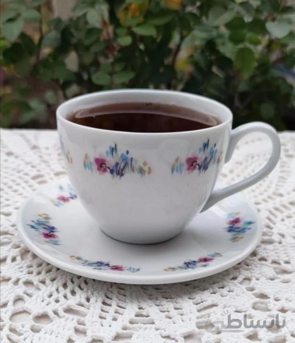 فنجان و نعلبکی گل ابرنگی