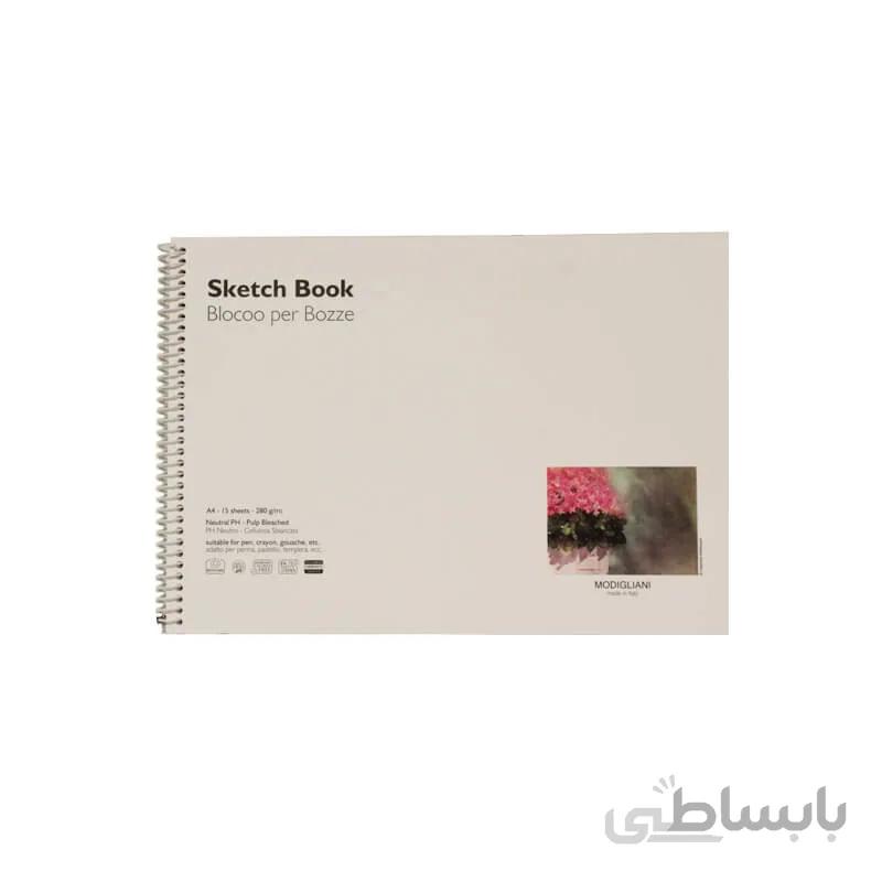 دفترچه آبرنگ اشتنباخ 280g ایتالیا A4 سفید 15برگی