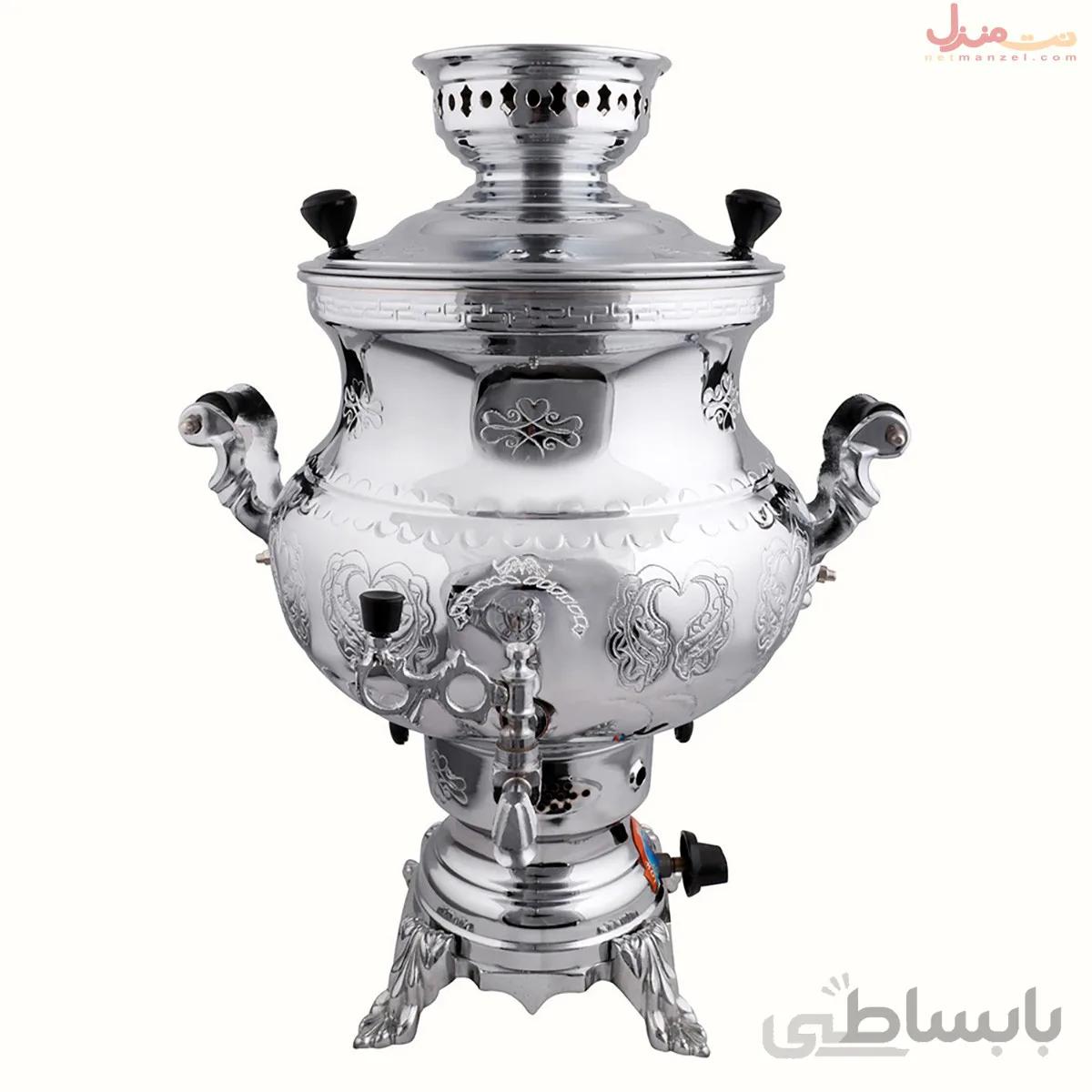 سماور گازی کیهان مدل کلاسیک قلم ظرفیت 10 لیتر