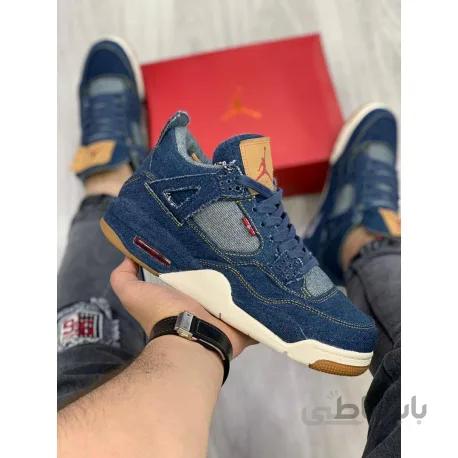 کتونی اورجینال نایک ایرجردن 4 لیویس JORDAN 4 Levis